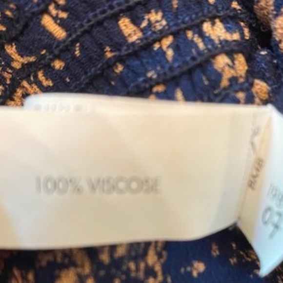 Poupette St. Barth Donna Fringe Trimmed Long Jumpsuit In Navy Dream Size L NWT - Picture 11 of 11